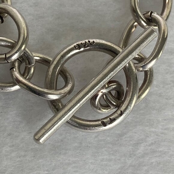 Sterling Silver 925 Cable Chain Blank Engraveable Heart Charm Bracelet 7.25" - Picture 7 of 16